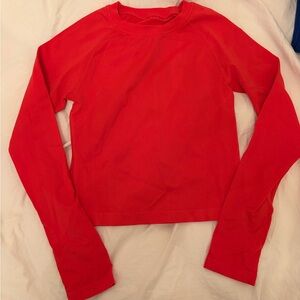 Hot Pink Long Sleeve Women's Top